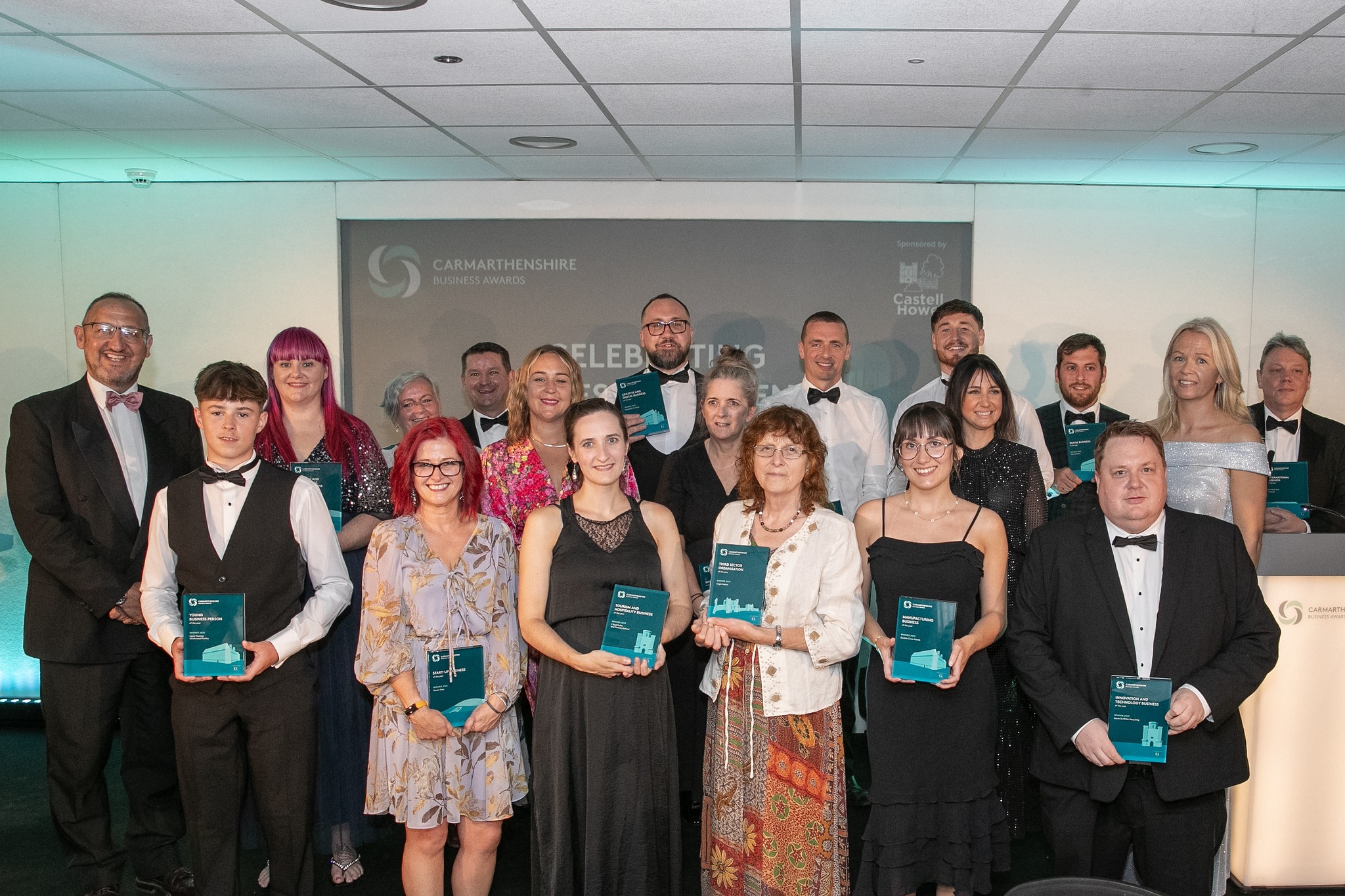 11.07.25 Carmarthenshire Business Awards 2025 : Carmarthenshire Business Awards held at Parc y Scarlets and hosted by Lucy Owen